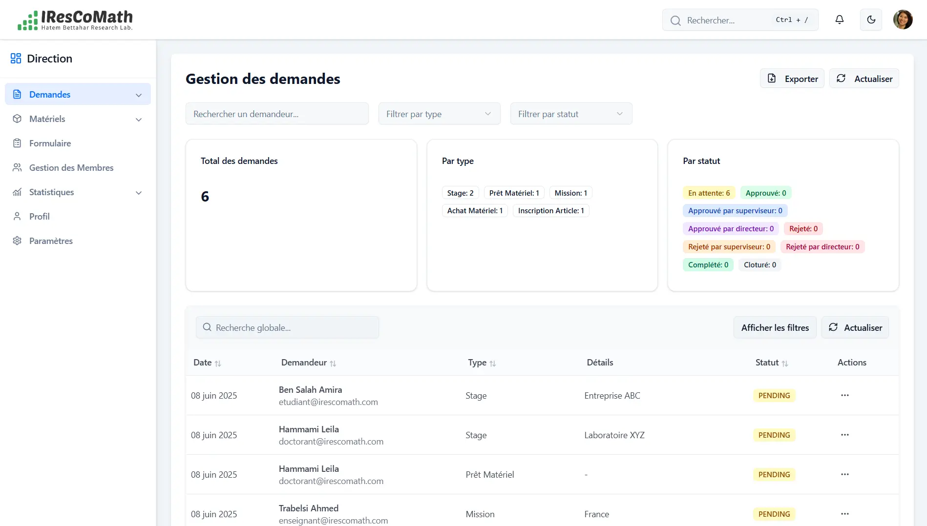 PFE IReSCoMath project preview